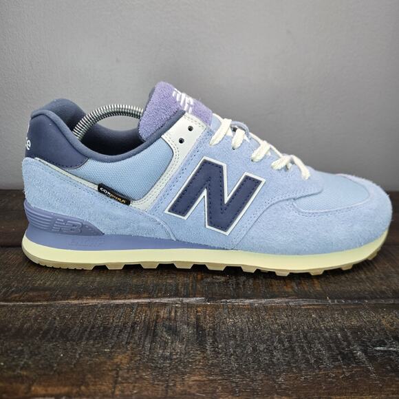 NEW New Balance 574 Mens Size 11 D Running Shoes U574NLB Blue White Suede main image 12
